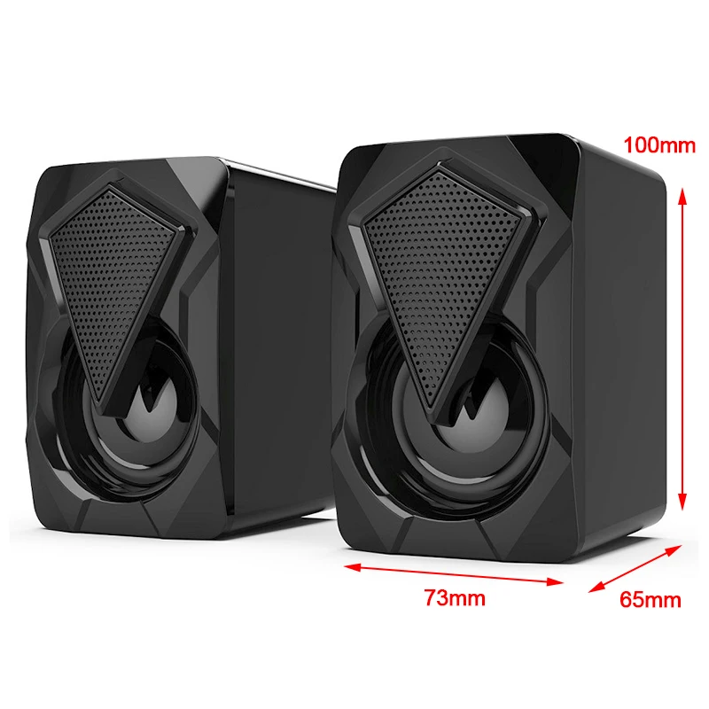 1 пара X2 стерео сабвуфер Звук Объемный громкоговоритель с RGB светильник кой для ПК