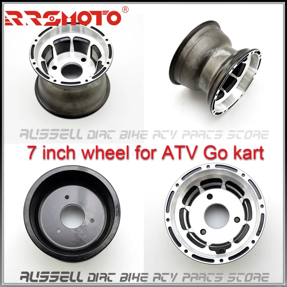 ATV " Алюминиевый обод колеса(3 отверстия) для шин 16x8-7 Quad колеса Go kart