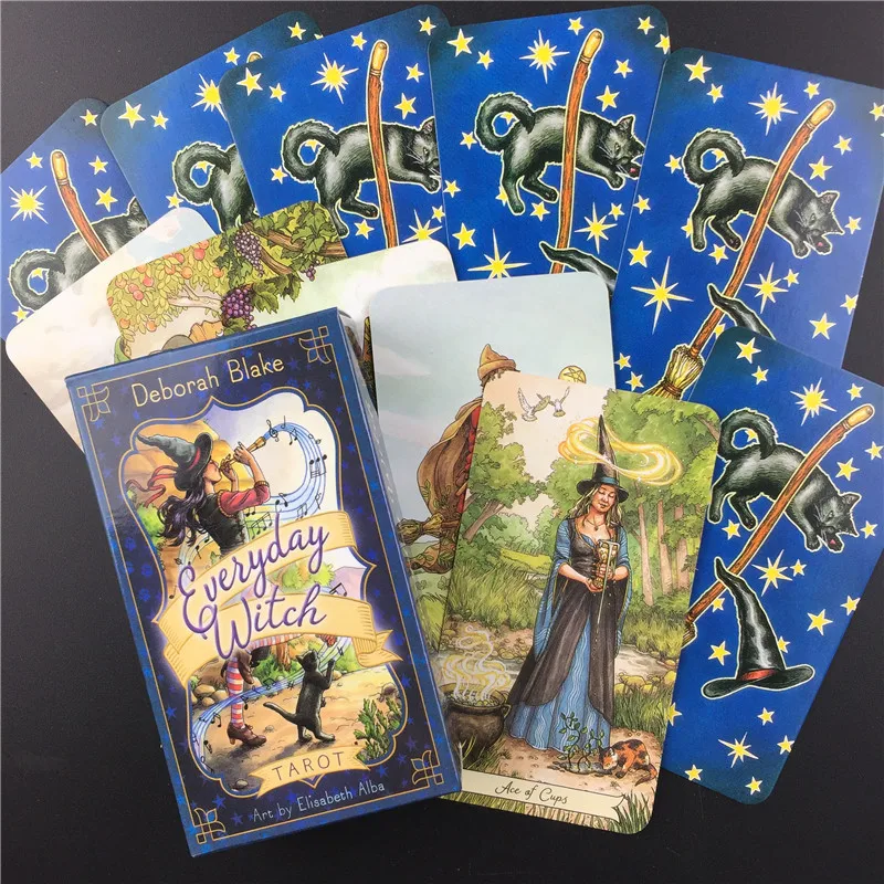 

Everyday Witch Tarot Cards, Light Seer's and Mystic Mondays with PDF Guidebook 78 Cards Deck,Divination Tell the Future