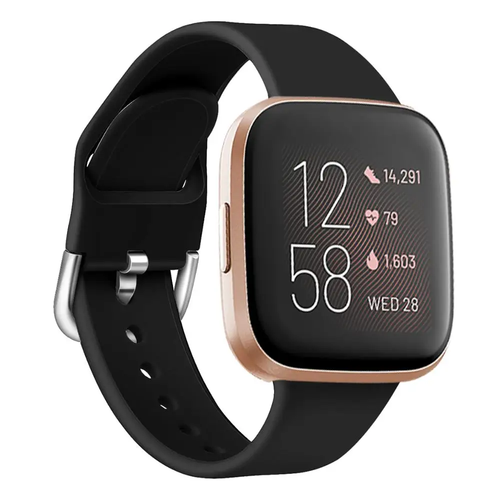 Высококачественный чистый цветной Браслет для Fitbit Versa 2/Versa Lite водонепроницаемый