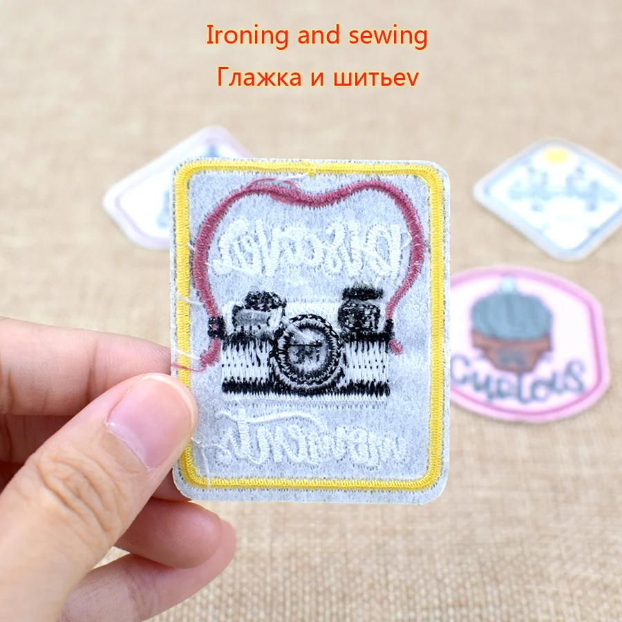 Приключения альпинизм одежда патчи Вышивка лес камера креативный значок патч