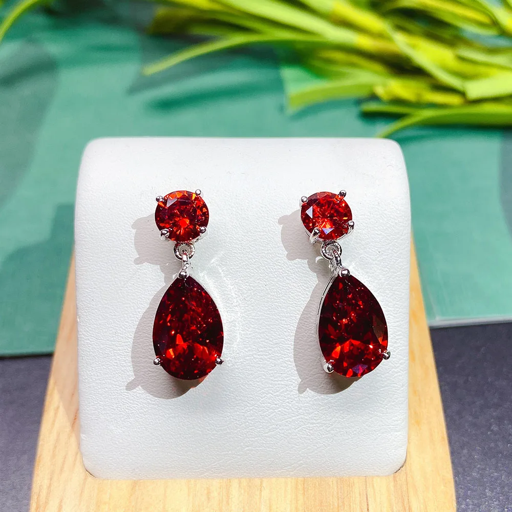 Новые модные серьги в форме капли воды для женщин свадебные с фианитом высшего