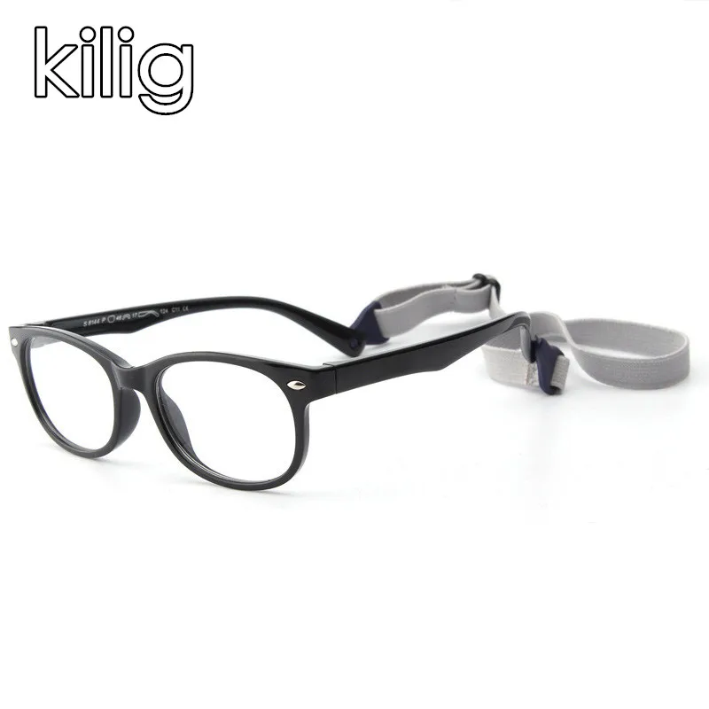 Детские квадратные очки с антибликовым покрытием оптическая оправа фильтром