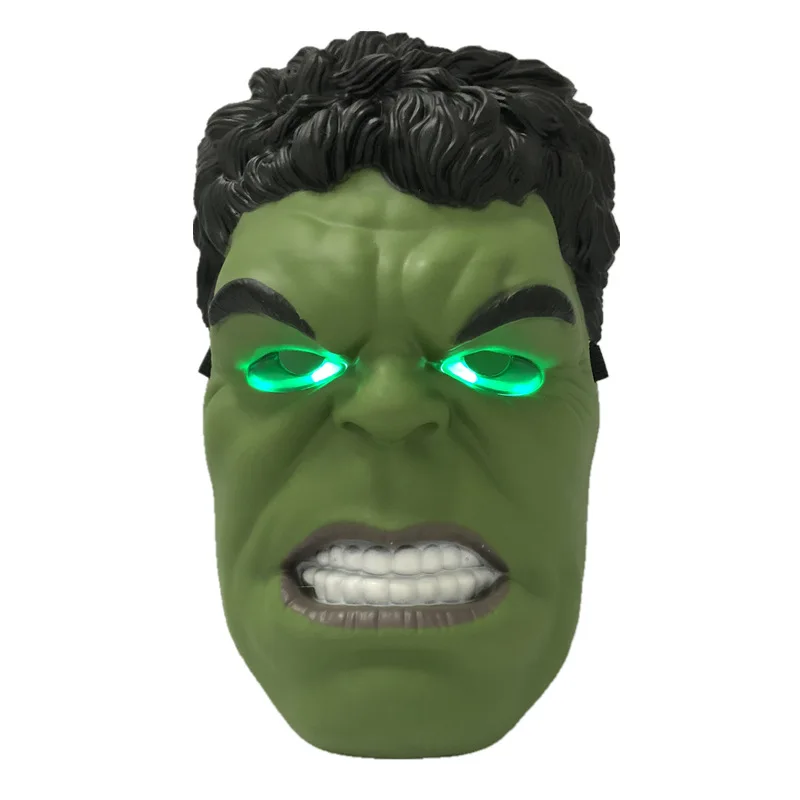 Маска Мстителей для детского дня косплей супергерой Хэллоуин маска освещенные