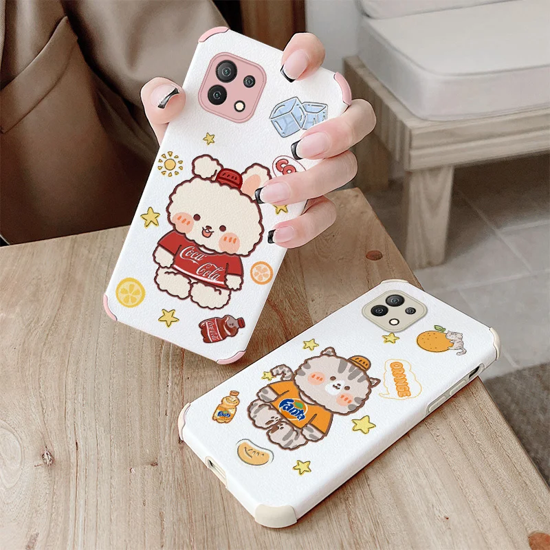 

Cartoon Kitten Full Protective Soft Case For Xiaomi Mi11 11i 10T Pro 10 10S lite Pro Poco F2 X2 F3 Pro Shockproof Phone Cover