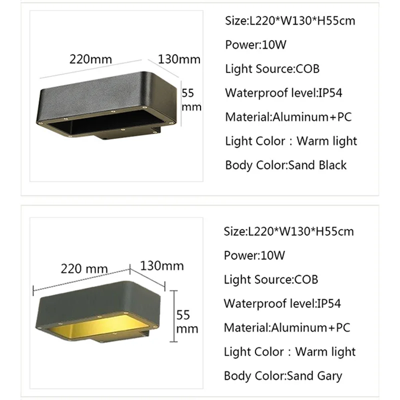 Новинка прямоугольные светильники для помещений уличный садовый светильник