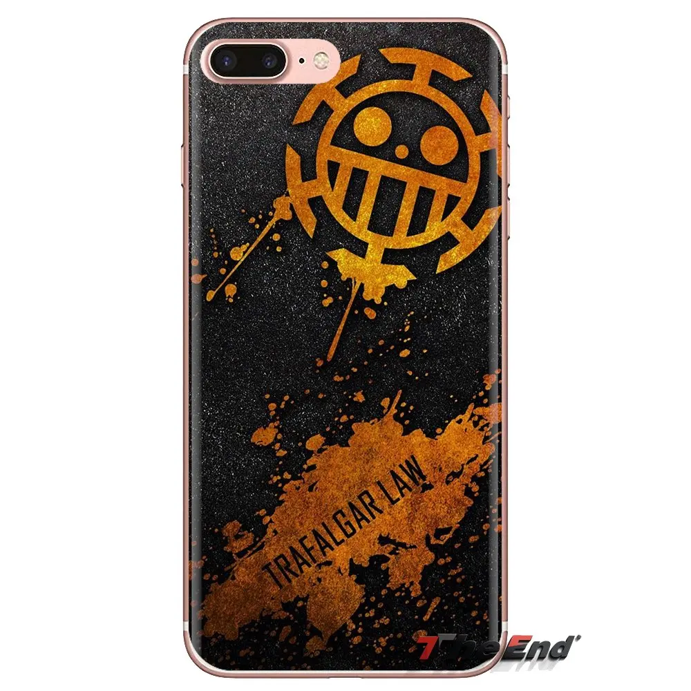 Phone Shell Case trafalgar law flag One piece For Huawei G7 G8 P7 P8 P9 Lite Honor 4C 5X 5C 6X Mate 7 8 9 Y3 Y5 Y6 II 2 Pro 2017 |