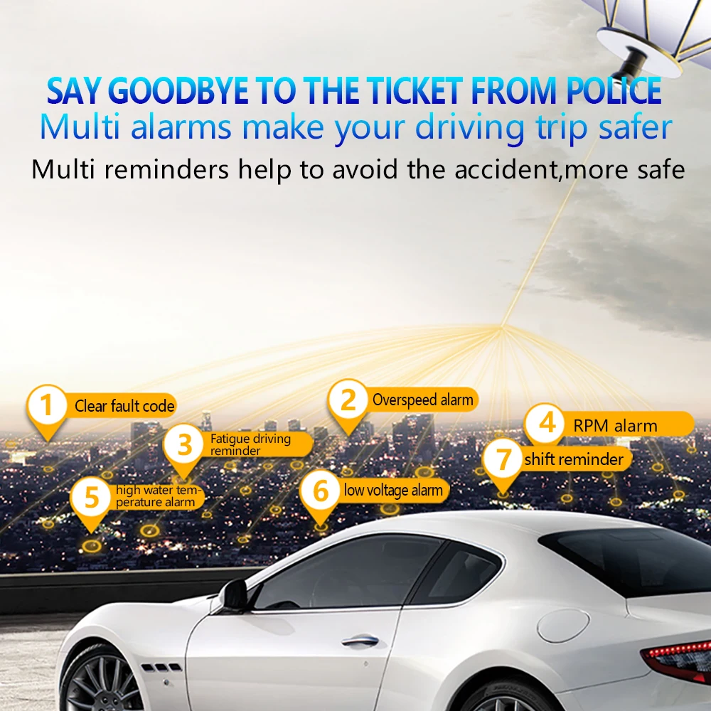 Новинка C500 HUD Автомобильный спидометр проектор на лобовое стекло дисплей с