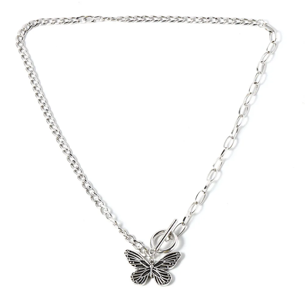 

Small Animal Butterfly Stars Pendant Necklaces for Women Hot Sale Silver Color Clavicle Chain Necklaces Jewelry Accessories