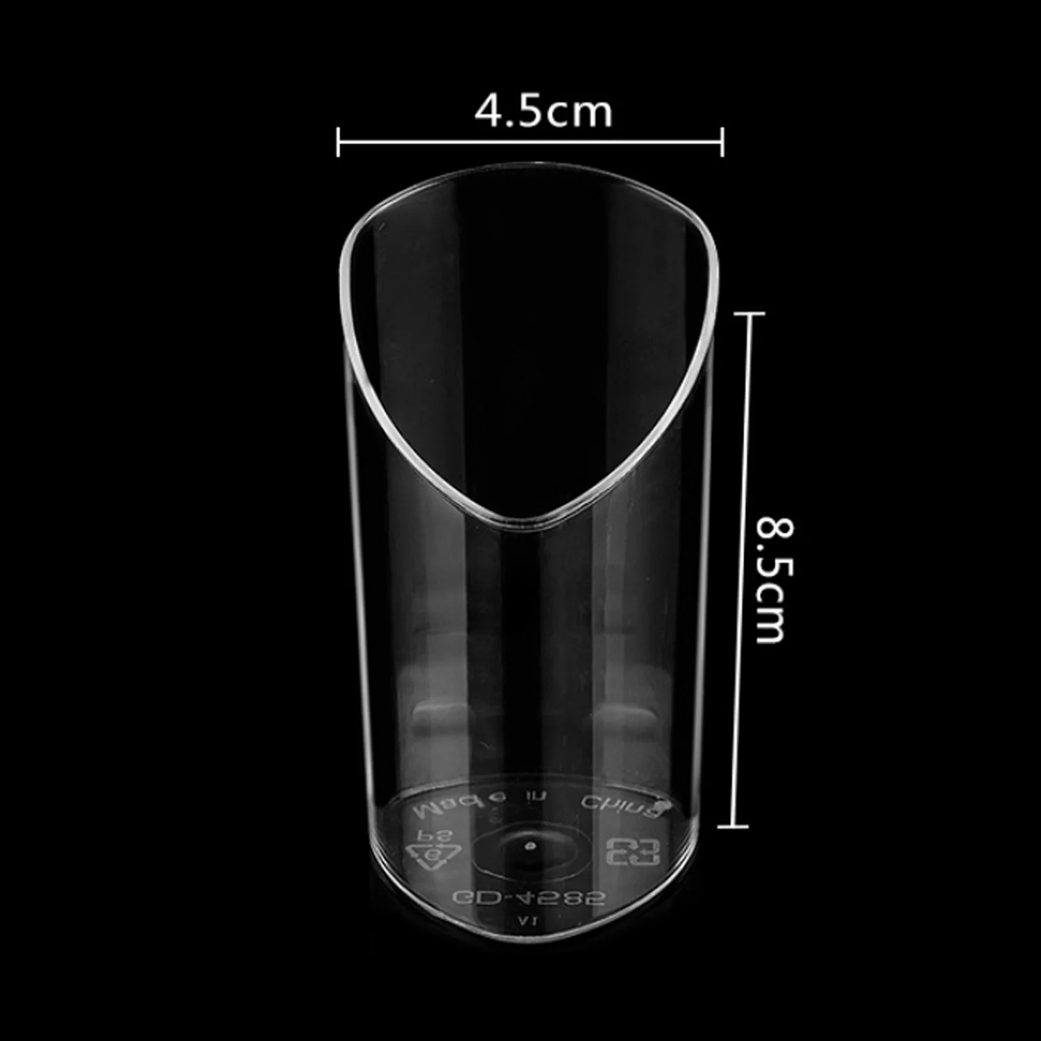 20 шт. мини десертные чашки прозрачная пластиковая сервировочная чаша с ложками