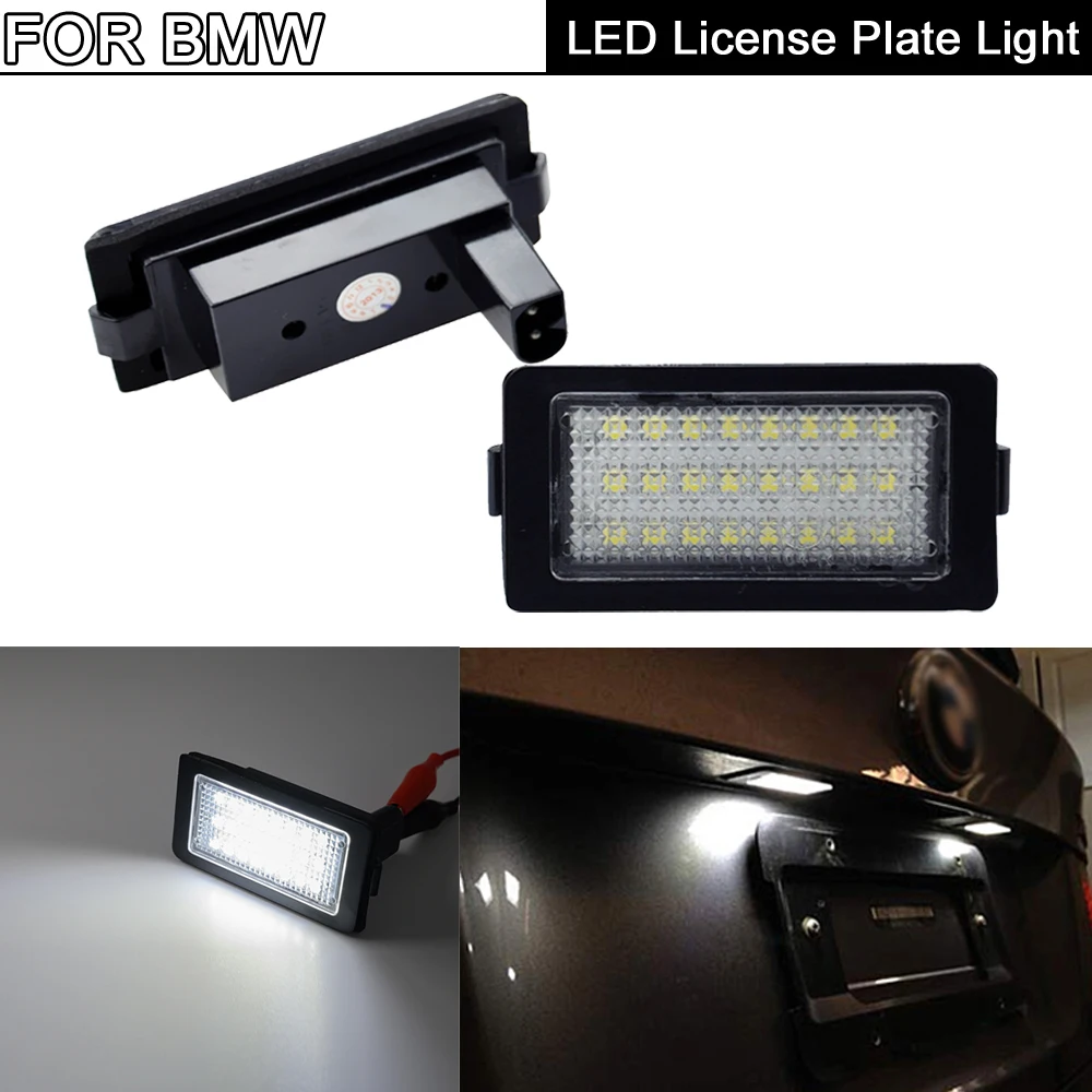 

2Pcs White LED License Plate Light Number Plate Lamp For BMW 7-Series E38 728i 730i 730d 740i 740d 740iL 750i 750iL 1995-2001