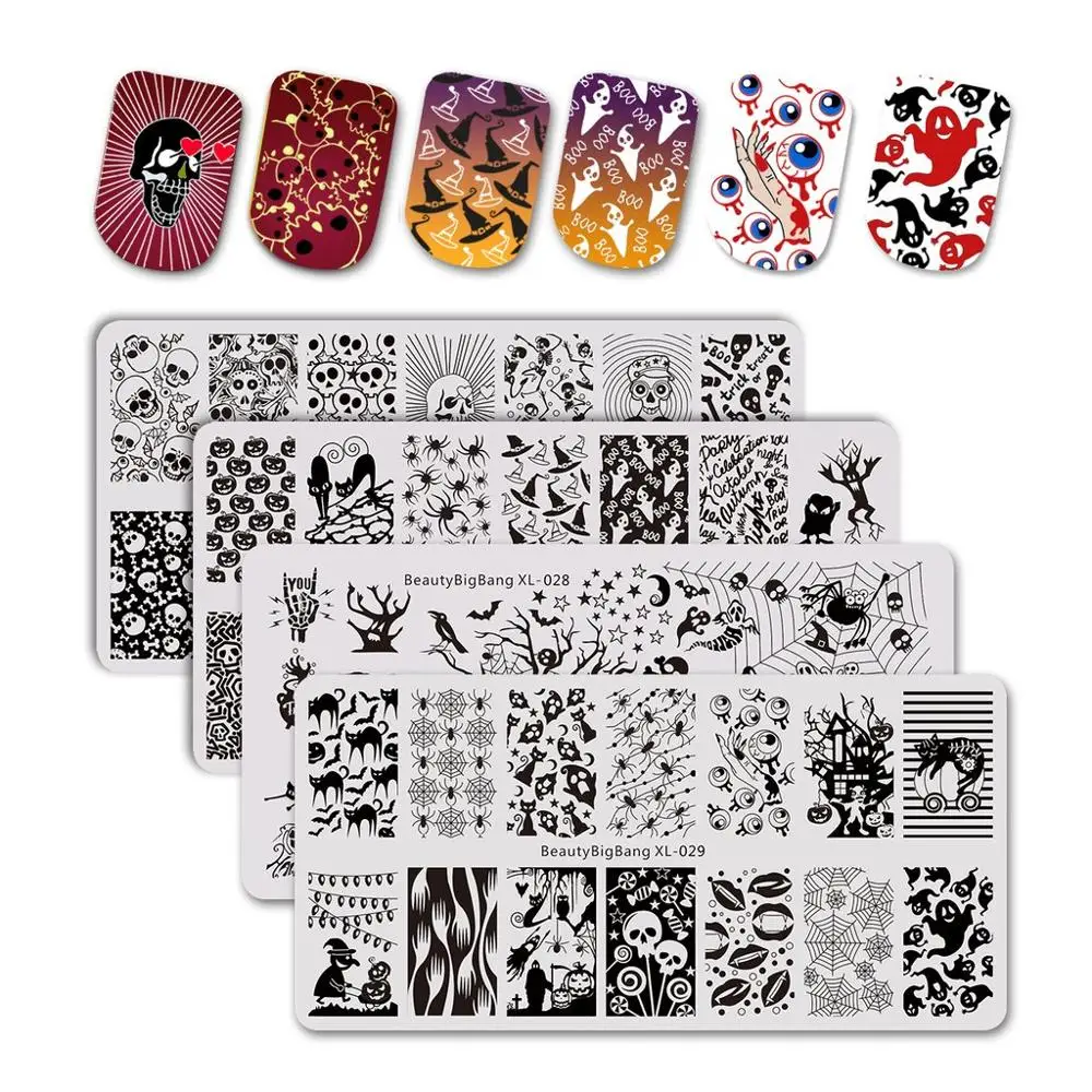 BEAUTYBIGBANG 6*12 см Прямоугольный для нейл арта шаблон штамповочных плит квадратный