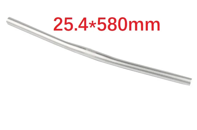 Silver 580mm Litepro monster велосипедный Руль 25,4 мм 540 мм 580 мм прямой/горизонтальный руль из алюминиевого сплава Сверхлегкий черный серебристый - Цвет: Silver 580mm