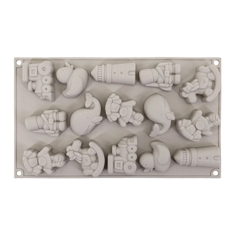 Силиконовые 15 полости формы игрушки торт форма для Мусса шоколадного фондана