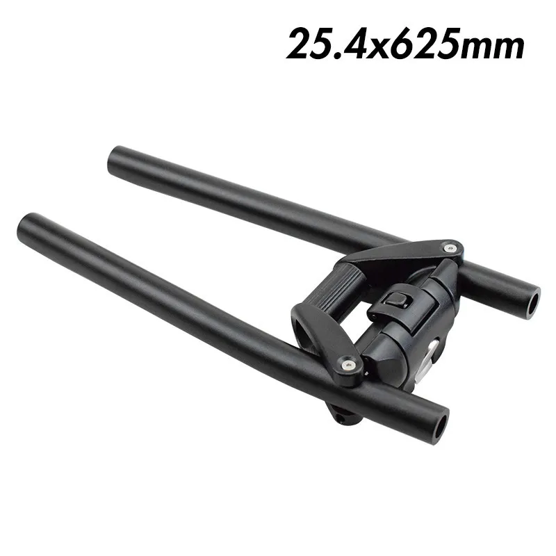 Black 25.4mm Быстрый складной велосипедный Руль 25,4 мм 31,8 мм из сплава для трюков, скутер, бар Mtb, дорожный складной руль для велосипеда - Цвет: Black 25.4mm