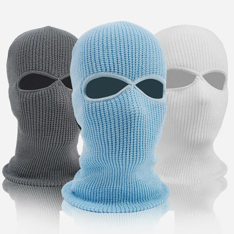 Маска для лица велосипеда лыжная маска с тремя отверстиями Балаклава вязаная