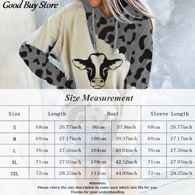 

Spring Cute Cartoon Hoodies Oversized Tops Clothes Long Sleeve Patchwork Sweatshirt Warm Streetwear Women Hooded Pullover Loose