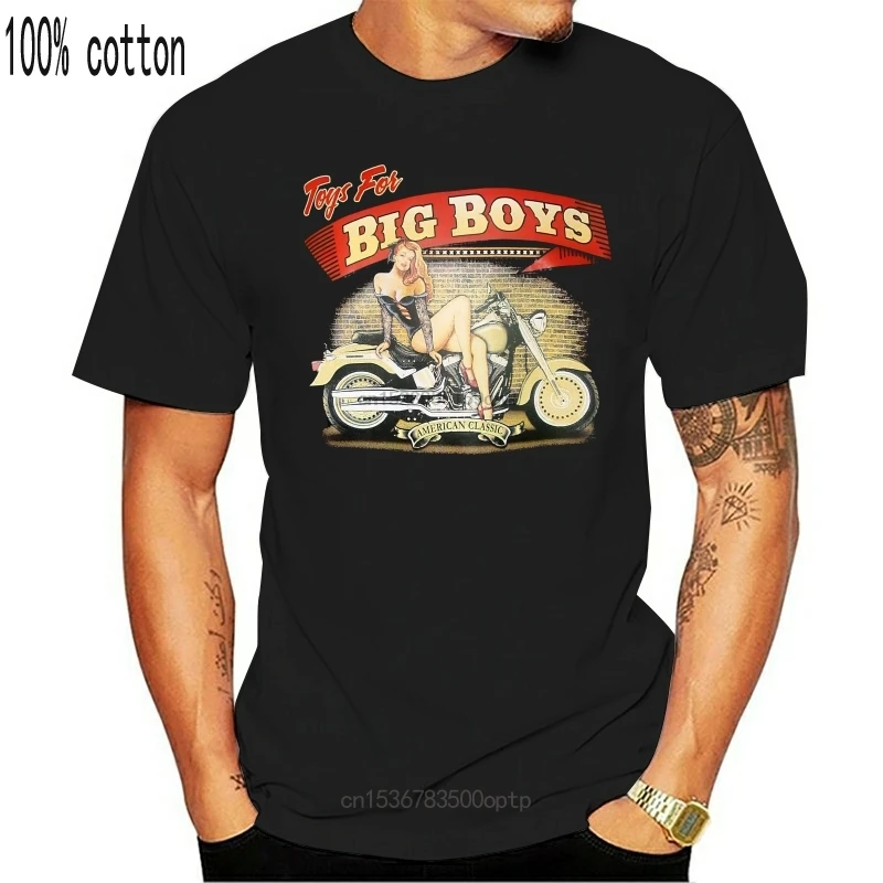 

New T-Shirt Biker Motorcycle Custom Pinup Bike Vintage Classic Size L