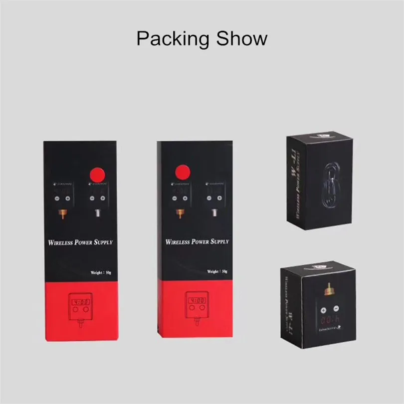 Pro 1 шт. мини беспроводной татуировки питания Портативный ЖК-экран RCA/DC разъем для