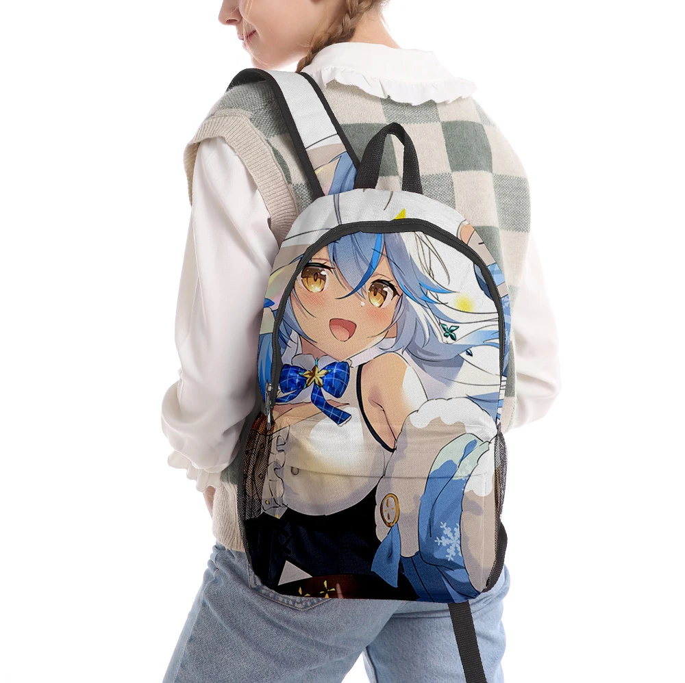 

Harajuku HOLOLIVE Snowflakes Student School Bags Youthful Notebook Backpacks 3D Printed Oxford Waterproof Boys/Girls Travel Bags