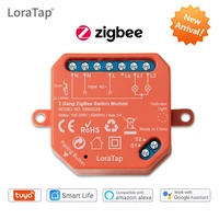 tuya smart life zigbee switch 2 gang relay module lighting google home assistant alexa echo app remote control timer zigbee2mqtt