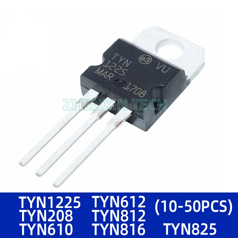 

10-50PCS/LOT TYN1225 TYN208 TYN610 TYN612 TYN812 TYN816 TYN825 TYN1225 TO-220 New Original Three-Terminal Transistor