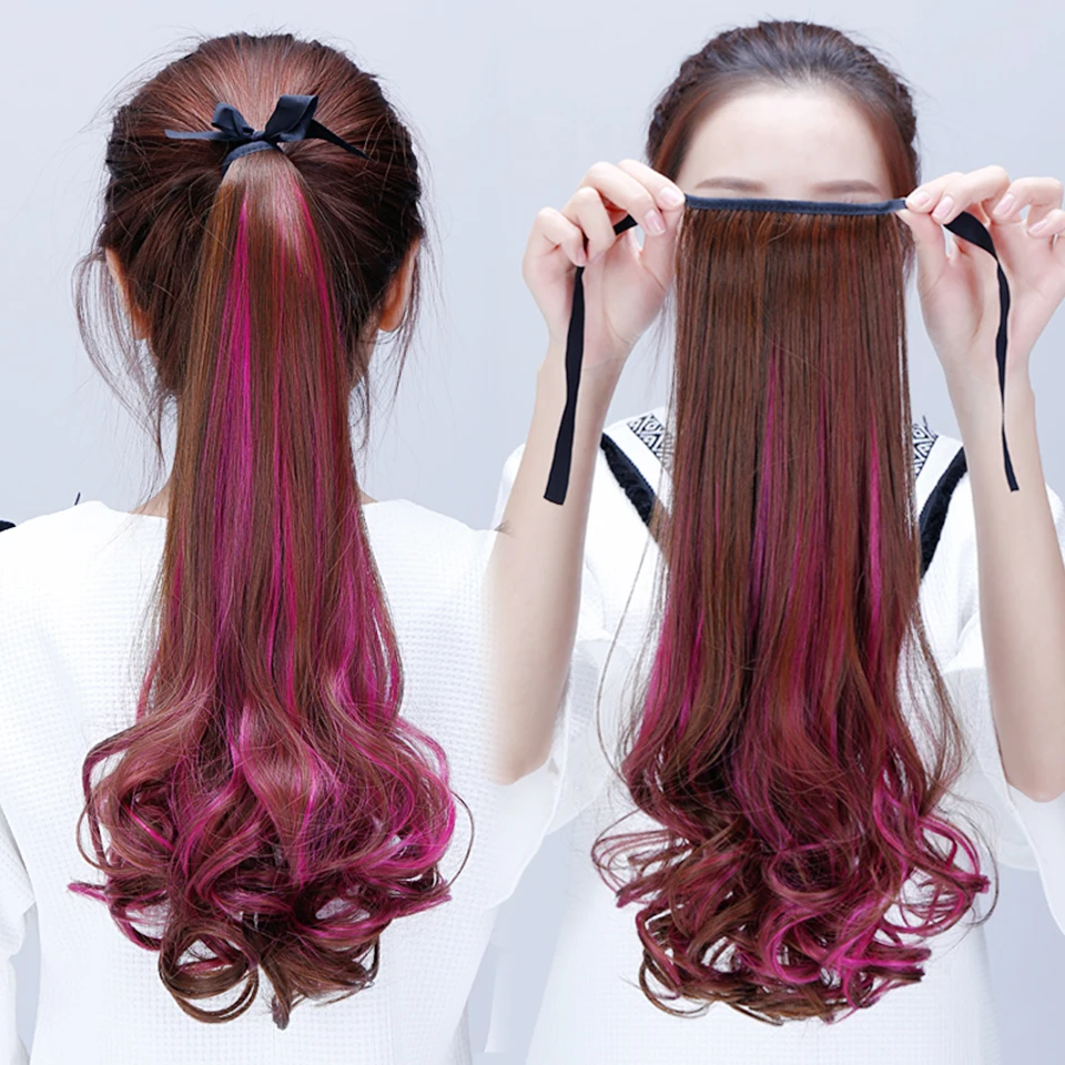 AOOSOO длинные вьющиеся волосы женский двухцветный парик высокотемпературная