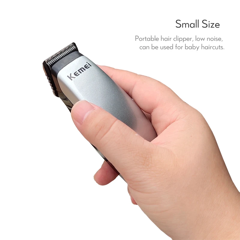 Kemei электрическая машинка для стрижки волос мини триммер мужчин борода