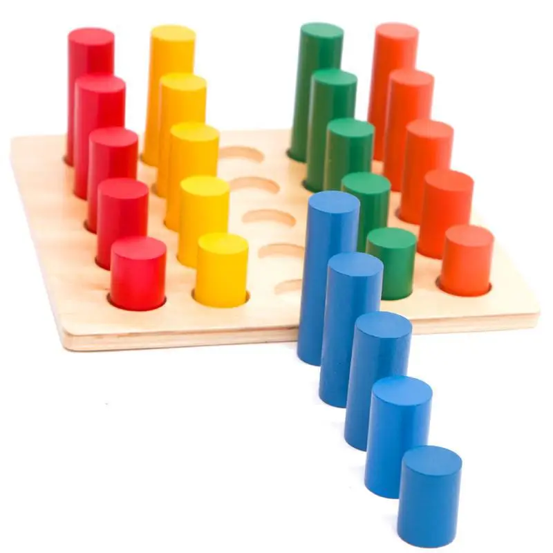 Монтессори Развивающие деревянные игрушки для детей Геометрическая игрушечная