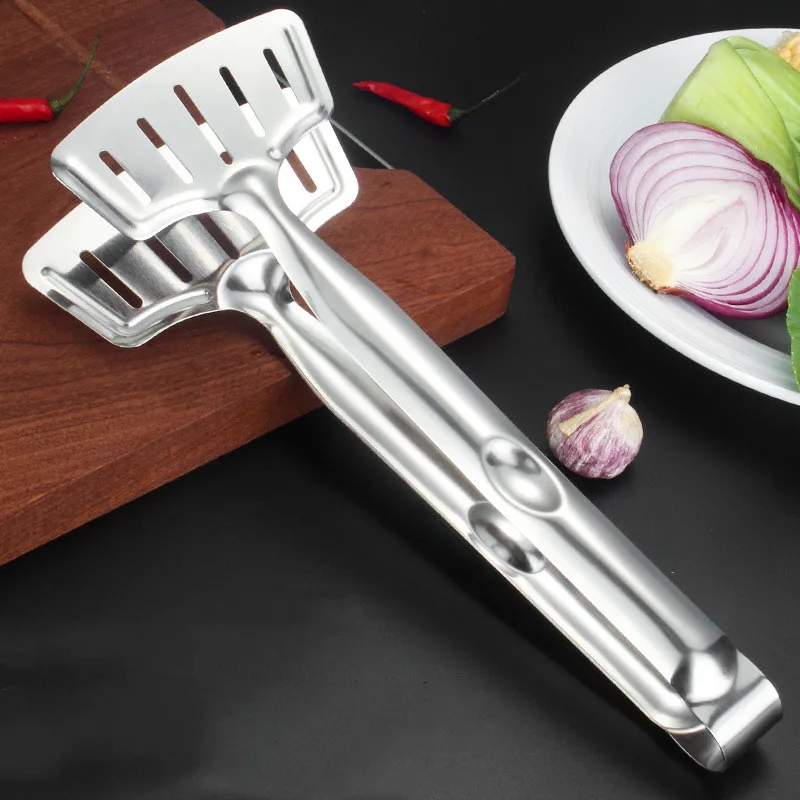 

Cooking Tong Stainless Steel BBQ Grilling Salad Bread Serving Tongs Kitchen Barbecue Utensils Accessories Multifunction Barbeque