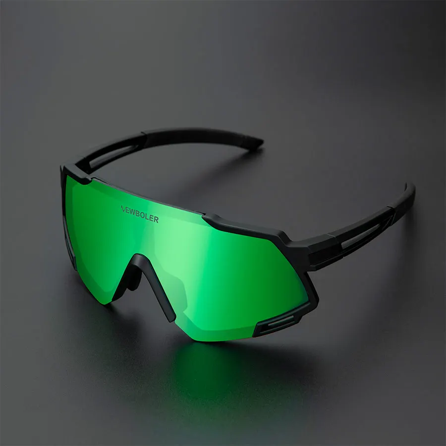 NEWBOLER Polarized 5 Lens Cycling Sunglasses UV400 Mountain Road Bike Eyewear Outdoor Sport Cycling Glasses Bicycle Goggles