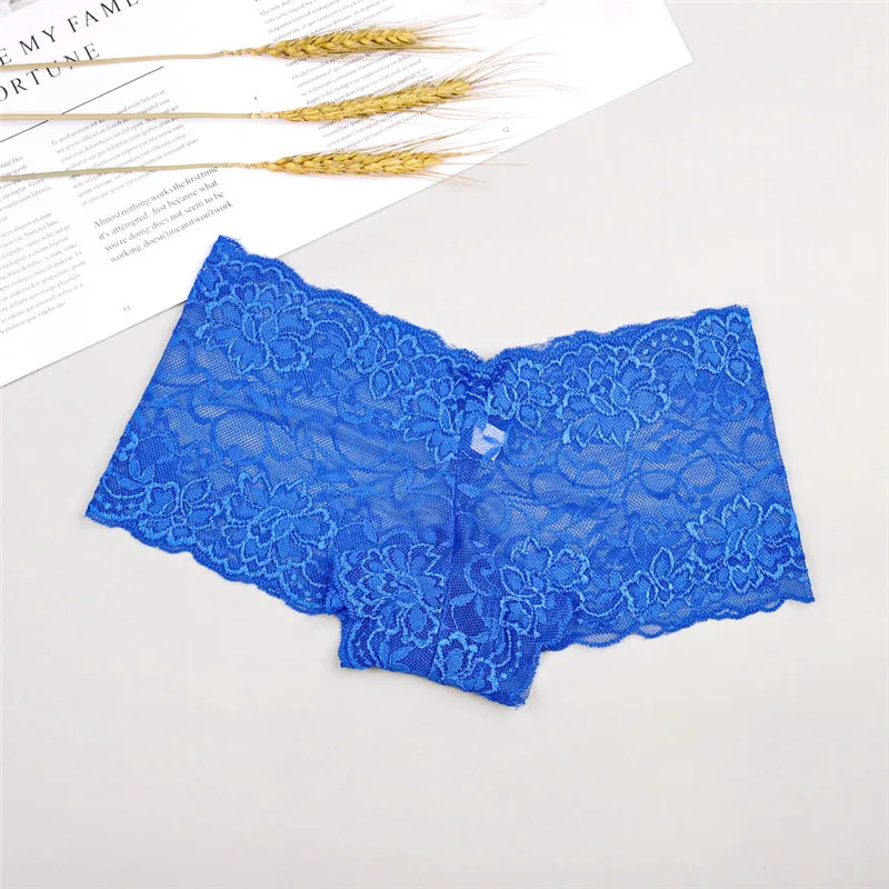 Высококачественное нижнее белье женские пикантные шорты ультратонкие кружевные