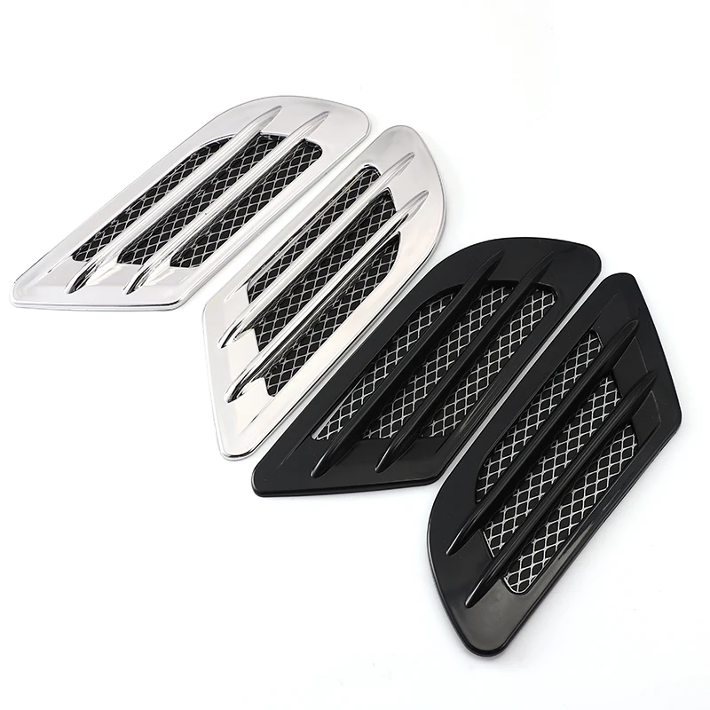 2Pcs/Set Car Side Air Flow Vent for Fender Hole Cover Intake Grille Duct Decoration ABS Plastic Sticker BMW Subaru Chevrolet | Автомобили