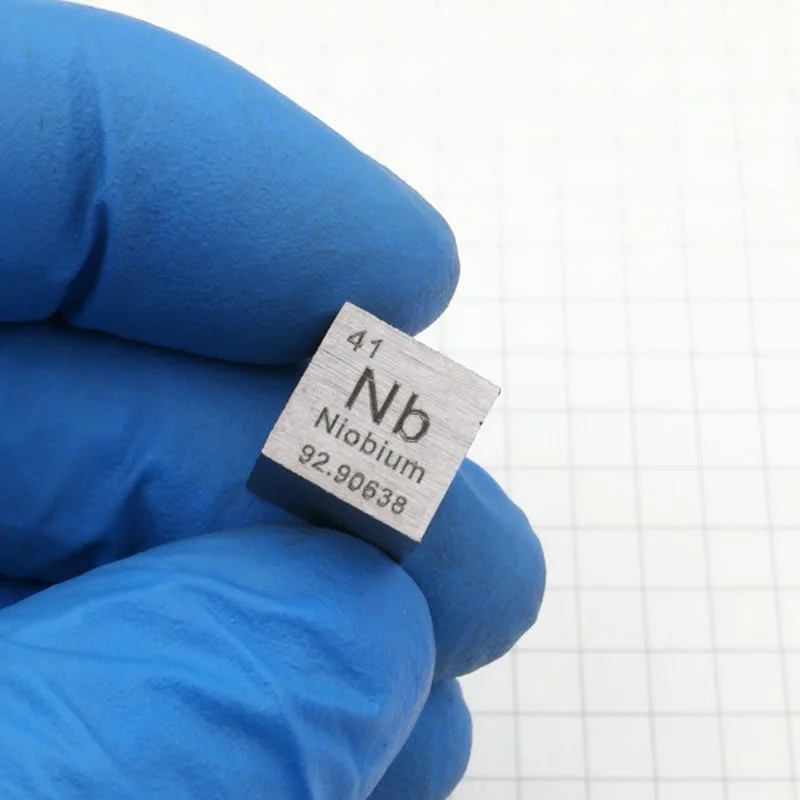 10 мм Niobium Nb кубик для периодической таблицы 99.9% чистый ниобиевый кубический