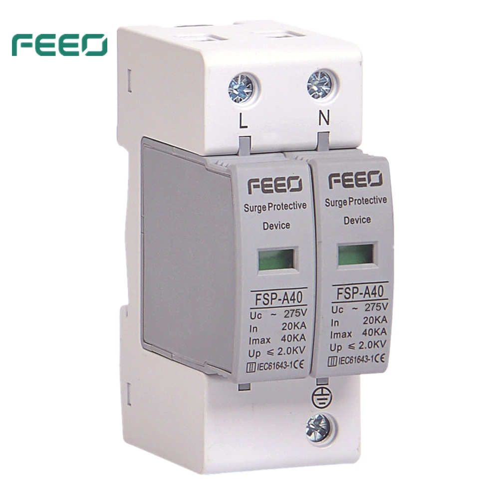 FEEO SPD AC 2P 275V Защита от перенапряжения Молниезащита от перенапряжения