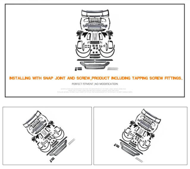 Полипропиленовые комплекты для кузова автомобиля передний бампер задний
