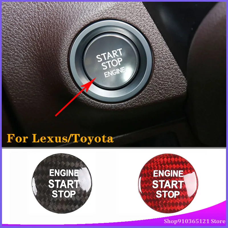 

Для Lexus/Toyota, одна кнопка запуска, накладки из настоящего углеродного волокна, детали для модификации интерьера автомобиля