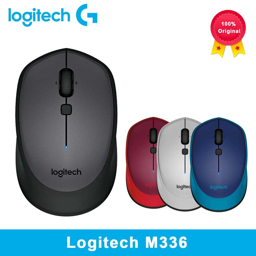 

Origina Logitech mice M336 Wireless Bluetooth Mouse with Colorful 1000 dpi for Windows 7/8/10Mac OS X 10.8,Chrome OS,Android 3.2