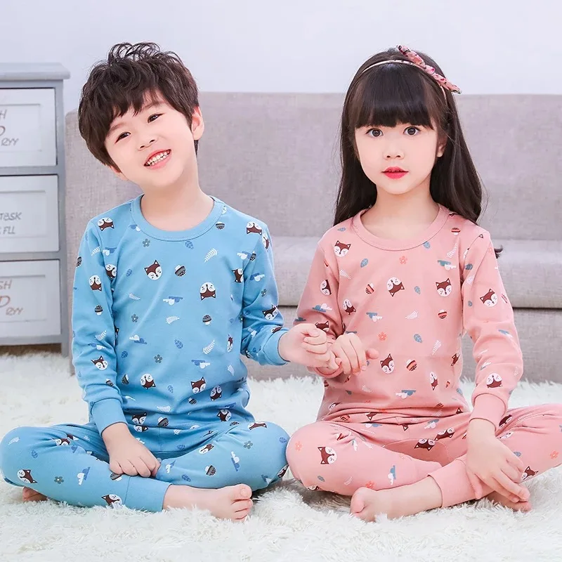 2020 зимние детские пижамы единорог животные мультфильм одежда для сна детская