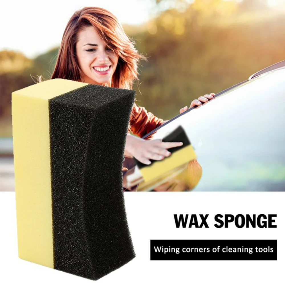 

1pcs Car Wheels Brush Tire Hub Waxing Sponge Cleaner Polishing Brush Window Sponges Interior Cleaning Tools Auto Accessories