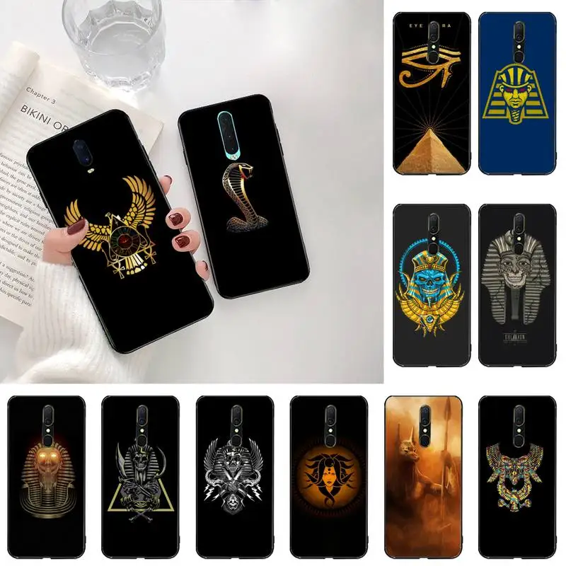 Египет неfertiti Анубис Анкх Фараон роскошный уникальный чехол для телефона Oppo A5 A9