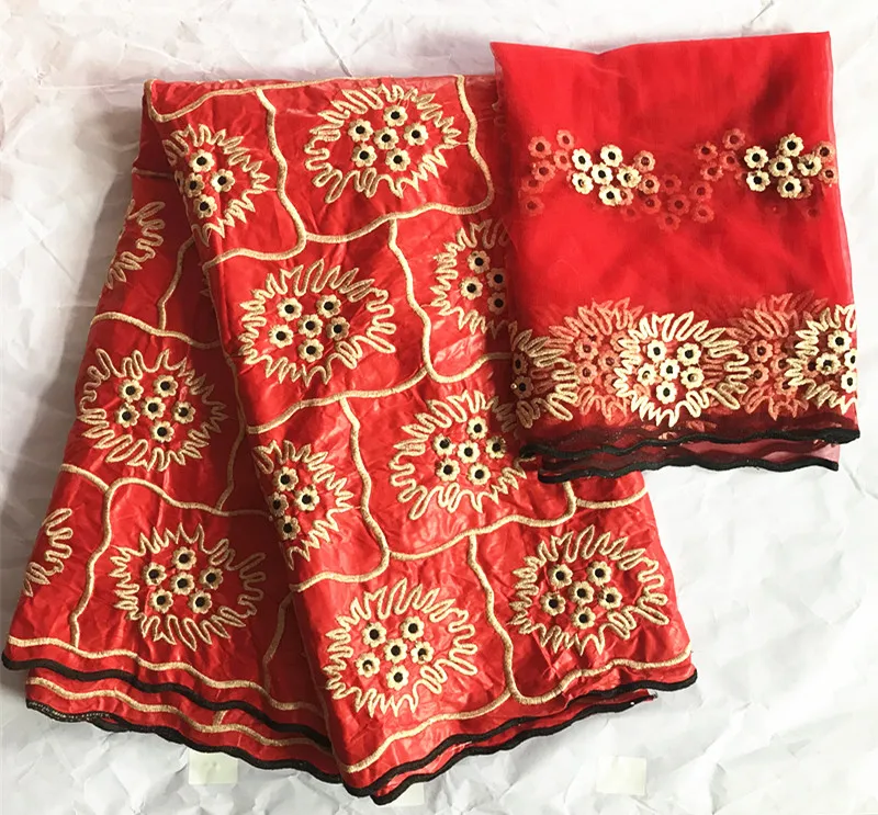 Новое поступление Африканский Базен riche getzner nouveau высокое качество морская парча ткань Французский кружевной ткани 5+ 2 ярдов/партия