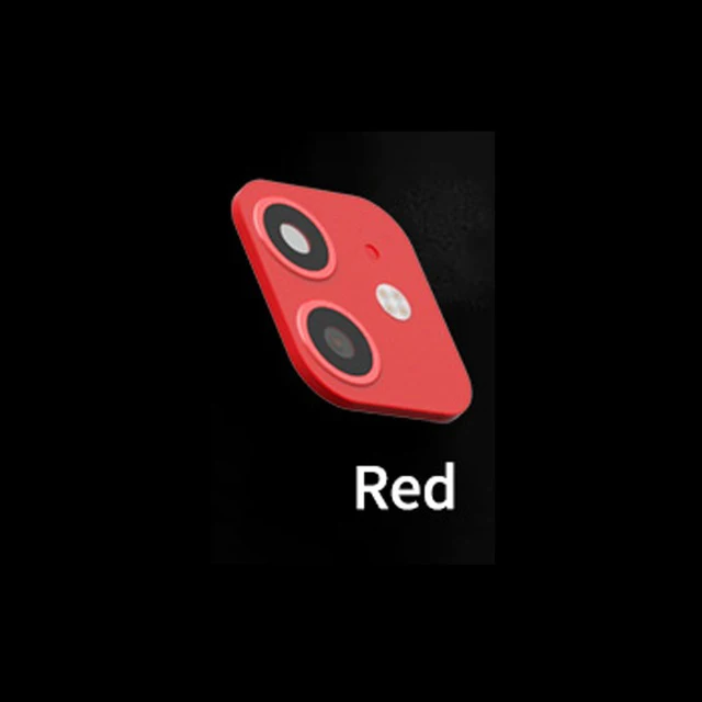 9D Полный Объектив камеры протектор экрана для iPhone Xs X Xr 11 Pro Xs Max наклейка защита объектива стеклянный чехол для iPhone 11 - Цвет: Red