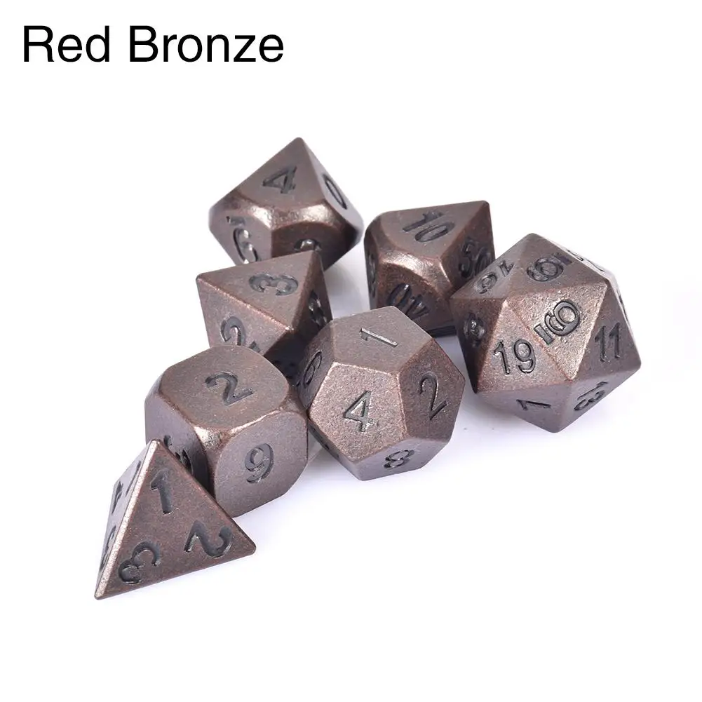Набор Металлических Кубиков игральные кости DND набор многогранные кубики костей