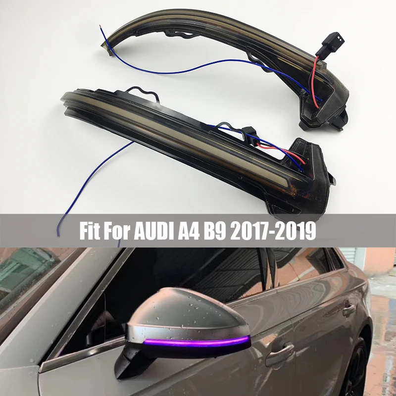 

For Audi A4 S4 RS4 B9 2016 2019 Dynamic Turn Signal LED Blinker Light A5 S5 RS5 Side Wing Rearview Mirror Indicator Sequential