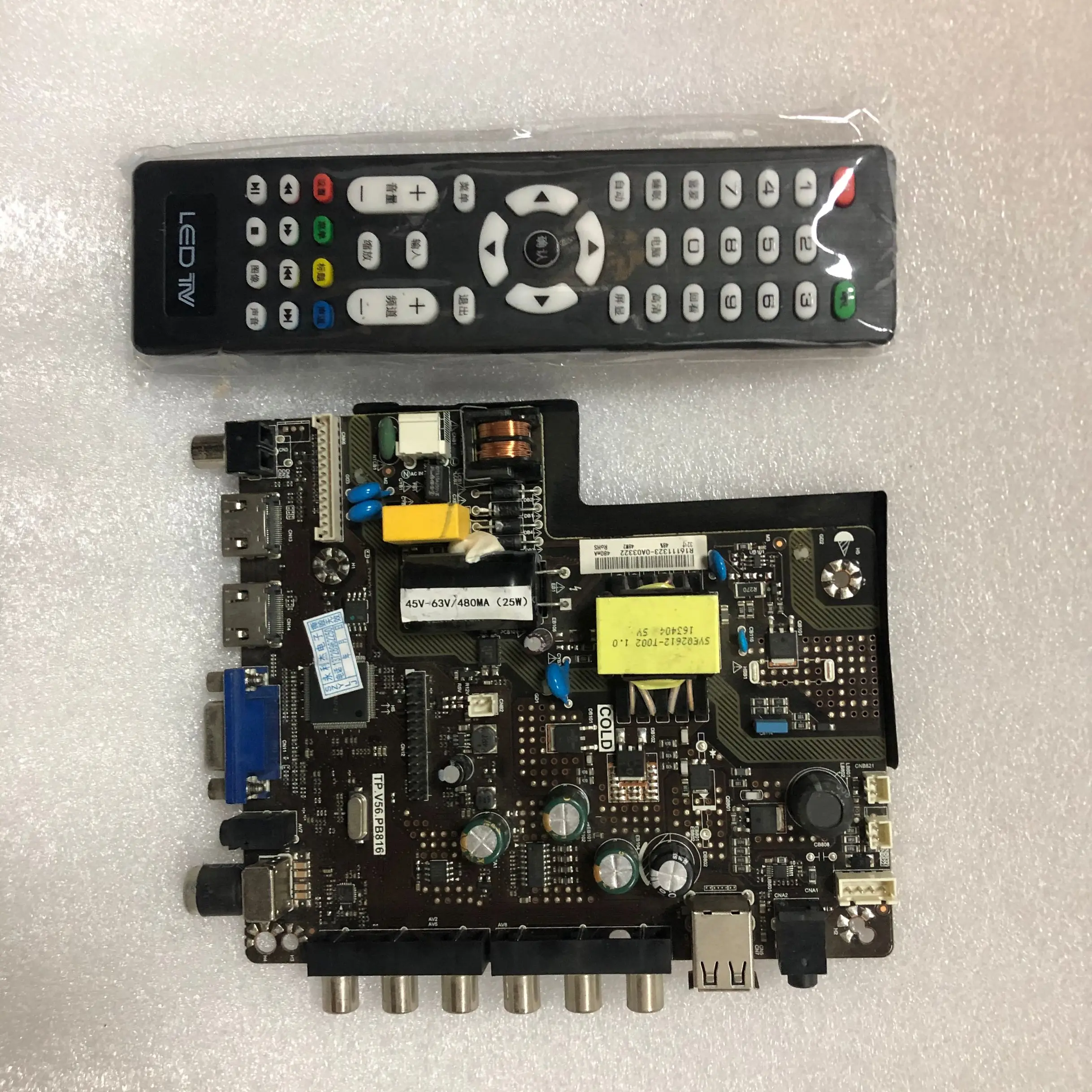 100% тестовая доставка для 32-дюймового LCD TV универсальная материнская плата три в