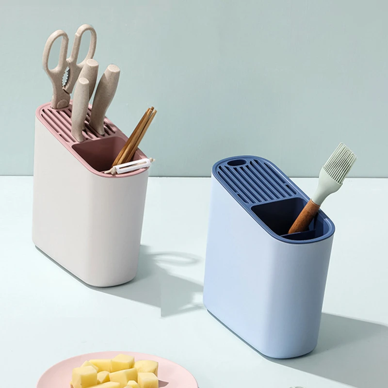 

Multifunction Utensil Holder Knife Chopsticks Storage Shelf Cutlery Drying Rack Organizer Tableware Drainer Kitchen Storage Box