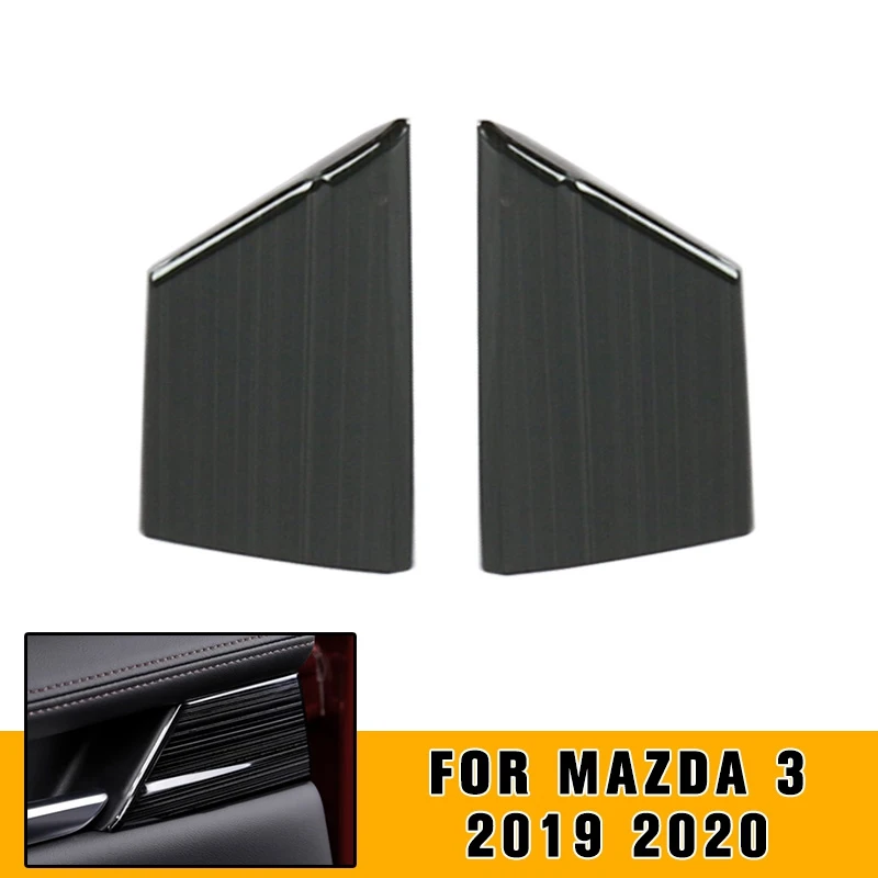 Черная декоративная накладка на заднюю дверь из титана pcmos для Mazda 3 2019 2020 наклейки