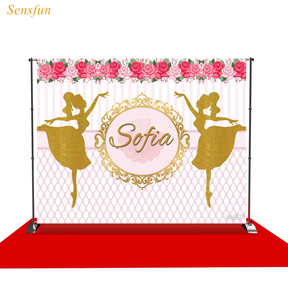 

LEVOO фон для фотосъемки Танцующая балерина принцесса кружевной Золотой Фон для фотосъемки фотобудка для фотосессии prop custom