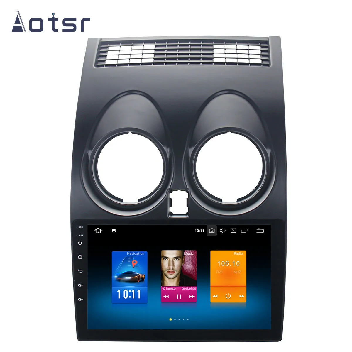 Автомобильный DVD плеер с GPS навигацией DSP Android 9 для Nissan Qashqai 2008 2014